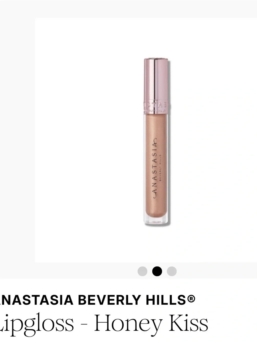 Anastasia Beverly Hills Lip Gloss - Honey Kiss Peachy Nude NWT